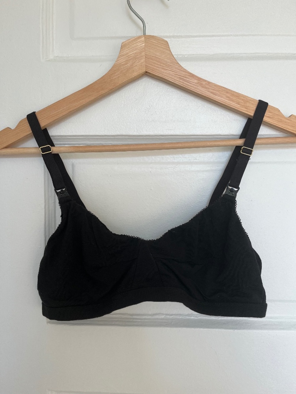 Embrace Luxe Black Nursing Bra – Size M
